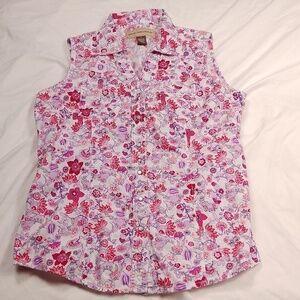 Bit & Bridle women's large sized sleeveless blouse